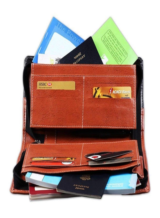 COI Expendable Leatherite Cheque Book Holder/Document Holder (Black) - Image 3